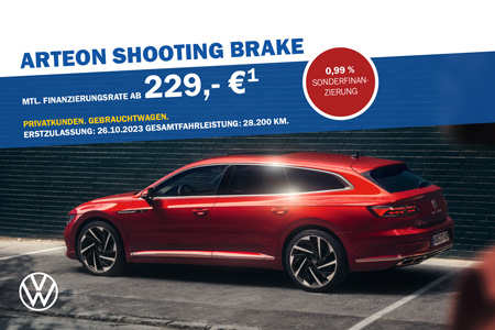 VW Arteon Shooting Brake 0,99% Sonderfinanzierung