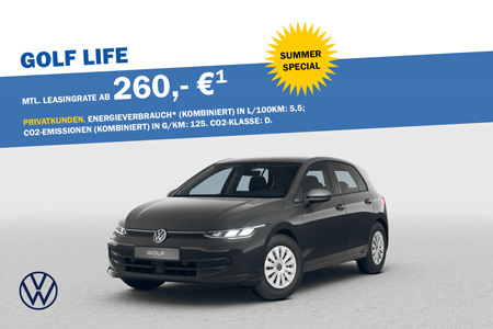VW Summer Special Golf Life Privatleasing